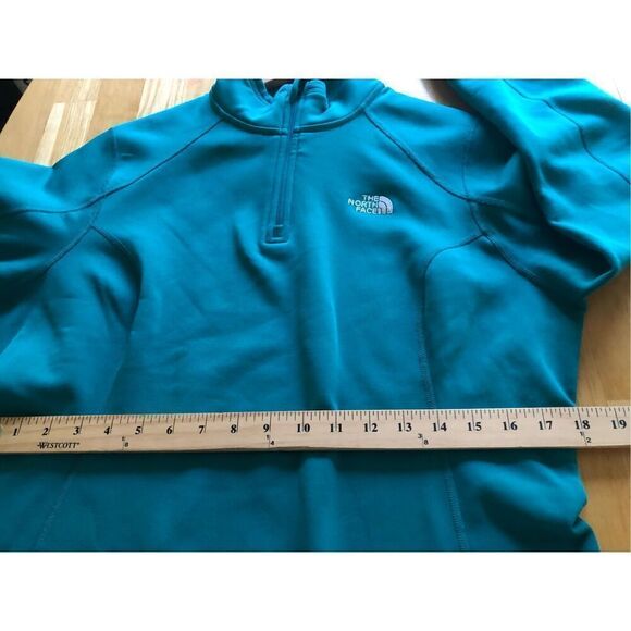 The North Face Flight Series Womens 1/4 Zip Up Sweatshirt Green SZL - Picture 9 of 12